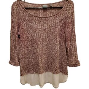Soho New York & Co Maroon Sweater SZ M